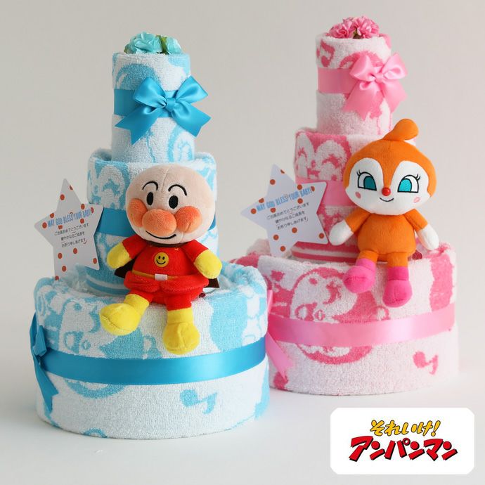 ドキンちゃんおむつベビーカー・おむつケーキ 好